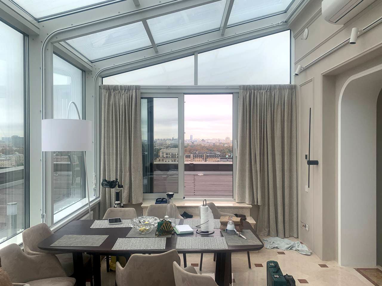 Готов ещё один зимний сад из профиля Schuco